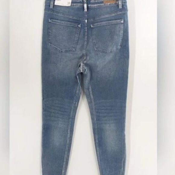 Soft Surroundings The Ultimate Denim High Rise Shimmer Skinny Jeans Size 10 New - Picture 5 of 6